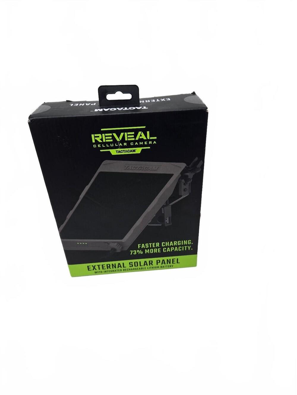 Tactacam Reveal External Solar Panel for Cellular Camera 12V with Integrated Li-